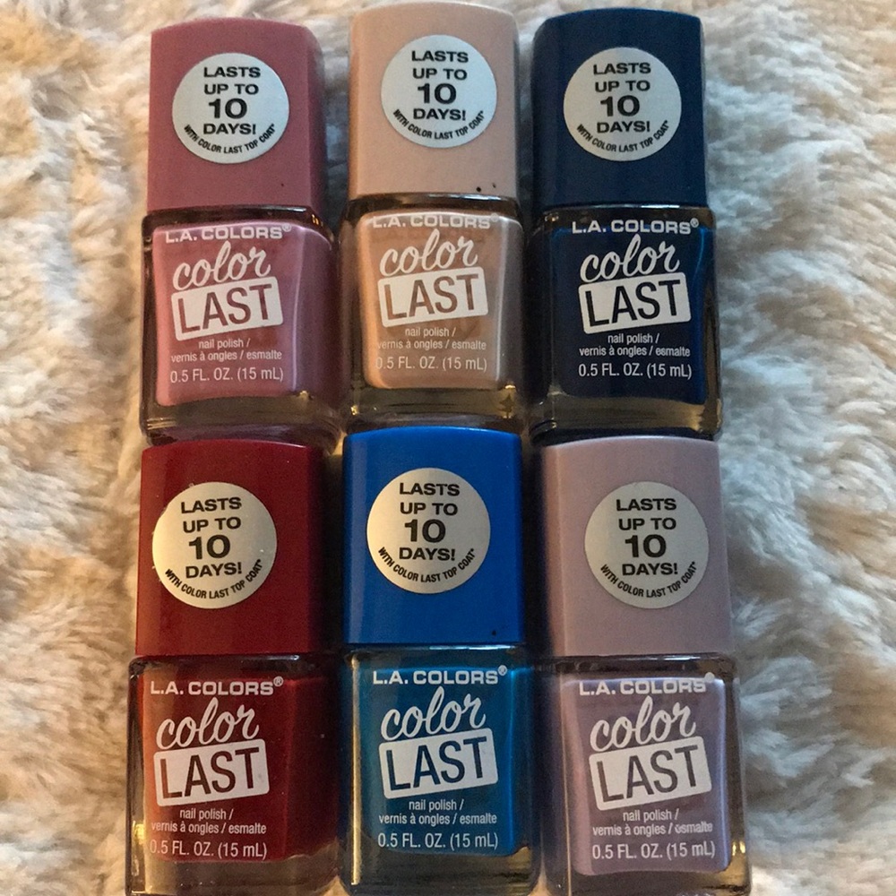 6 L.A Colors Polishes